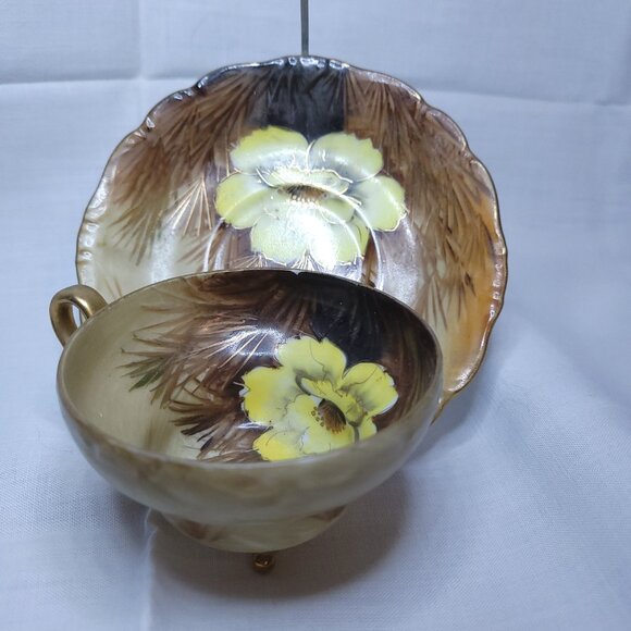 Norcrest China Cup and Saucer Wild Cactus, numbered - Picture 3 of 9